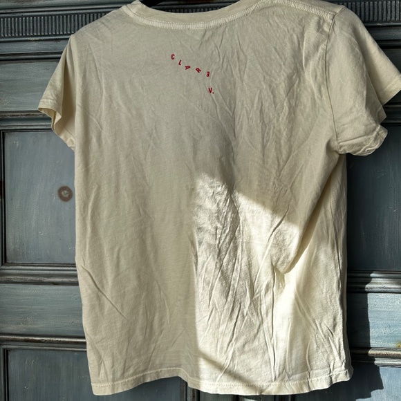 Clare V. Apero Ivory S/S T Shirt Size S - Picture 7 of 8
